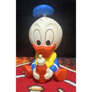 Donald Duck Baby Vintage Toy 80's Rubber Squeaker By Shelcore Disney